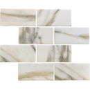 Chiffon White 12x12 Matte Brick Recycled Glass Mosaic Tile (10 pack, 9.18 sq ft/case) - Sample