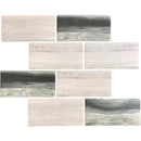 Gray Beige 12x12 Matte Brick Recycled Glass Mosaic Tile (10 pack, 9.18 sq ft/case)