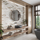 Beige 12x12 Matte Brick Recycled Glass Mosaic Tile (10 pack, 9.18 sq ft/case)
