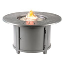 Aluminum 44-in Round Propane Fire Table with Beads, Covers and Lid