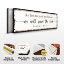 Joshua 24:15 - We Will Serve The Lord Sign