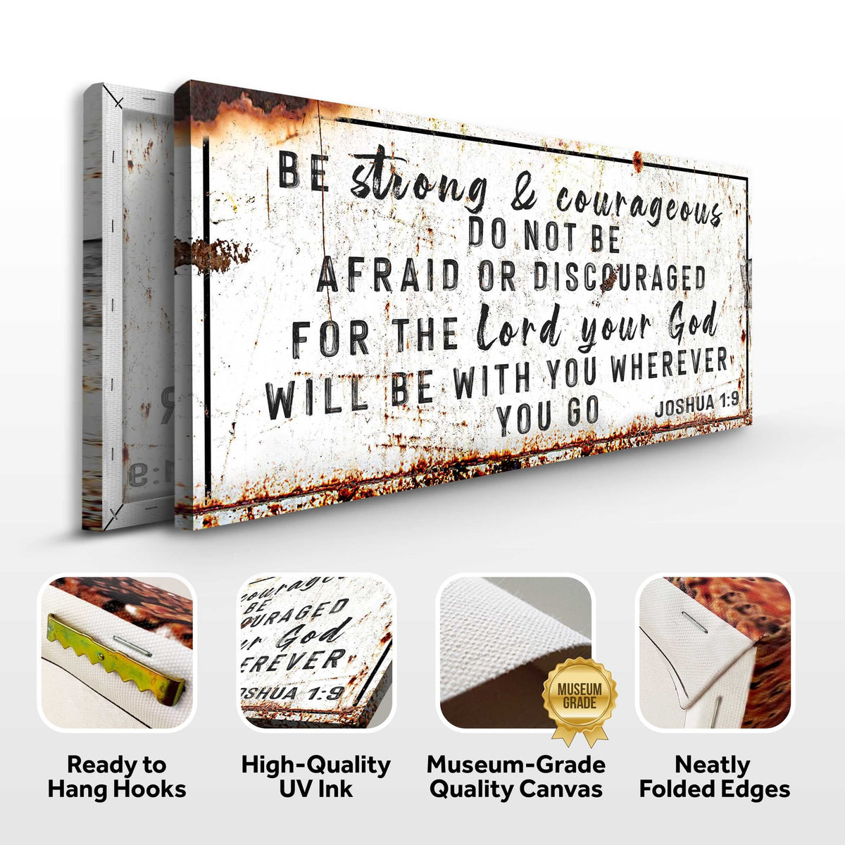 Joshua 1:9 - Be Strong And Courageous Sign, photo 3 of 6