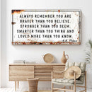 You Are Loved More Than You Know Rustic Sign