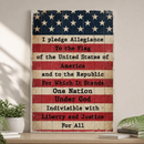 America Pledge Allegiance Sign by Tailored Canvases