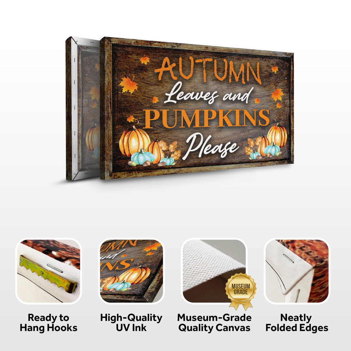 Autumn Leaves And Pumpkins Please Sign, photo 4 of 6