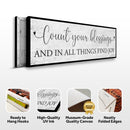 Count Your Blessings Sign III