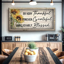 Grateful Thankful Blessed Family Sign II by Tailored Canvases