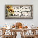 Grateful Thankful Blessed Family Sign II by Tailored Canvases