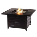 Aluminum 42-in Square Propane Fire Table with Beads, Covers and Lid