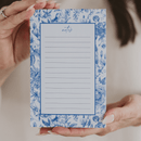 Blue Delft Notepad by Sweet Water Decor