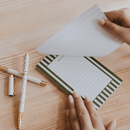 Striped Notepad by Sweet Water Decor