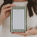 Striped Notepad by Sweet Water Decor