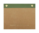 Small Green Gold Rivet Basic Notepad