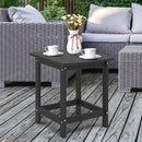 18 Inch Weather Resistant Side Table for Garden Yard Patio