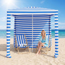 6.6 x 6.6 Feet Foldable and Easy-Setup Beach Canopy With Carry Bag