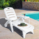 5 Position Adjustable Folding Lounger Chaise Chair