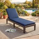 Patio Lounge Outdoor Recliner Chair with Cushion 3-Position Adjustable Backrest