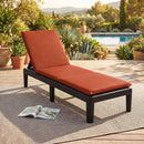 Patio Lounge Chair 3-Position Adjustable Backrest and Cushion