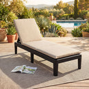 Patio Lounge Chair 3-Position Adjustable Backrest and Cushion