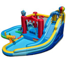 Inflatable Water Park with Splash Pool and Water Cannon for Birthday Party Without Blower by LJGDeals