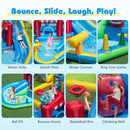 Inflatable Water Park with Splash Pool and Water Cannon for Birthday Party Without Blower by LJGDeals