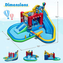 Inflatable Water Park with Splash Pool and Water Cannon for Birthday Party Without Blower by LJGDeals