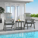 Foldable Patio Chair All-Weather HDPE Outdoor Dining Chair with Armrest