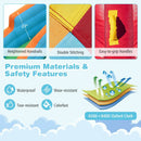 Inflatable Water Slide Park 6-in-1 Giant Bounce House with Long Slide Splash Pool Climbing Wall by LJGDeals