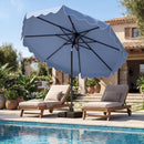 9 Feet Patio Umbrella with Weighted Base and Sandbags