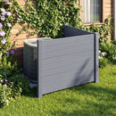 Outdoor PVC Air Conditioner Fence with 20 Inch Long Stakes