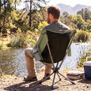 360° Swivel Camping Chair with Cup Holder - 330 lbs Capacity