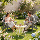 Weather-Resistant Circular Small End Table for Poolside and Balcony