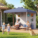 10 x 10 FT Pop up Canopy Tent with Sidewall 6 Pockets Instant Setup Commercial Gazebo