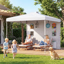 10 x 10 FT Pop up Canopy Tent with Sidewall 6 Pockets Instant Setup Commercial Gazebo