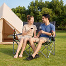 Double Camping Chair with Carry Bag Cup Holders