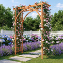 Garden Arch Trellis 85" Tall Fir Wood for Climbing Plants