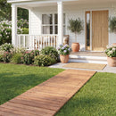 12 FT Wooden Garden Pathway 22 Inches Wide Outdoor Roll out Straight Walkway