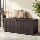 180 Gal Outdoor Deck Box All-Weather Lockable Storage Bin with Lid and Handles