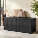 180 Gal Outdoor Deck Box All-Weather Lockable Storage Bin with Lid and Handles