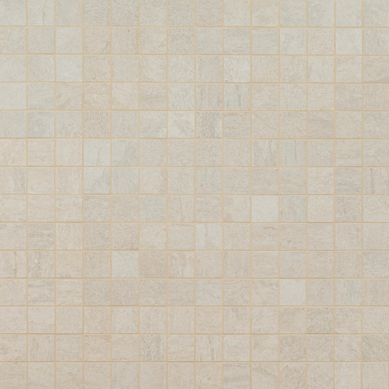 MSI Quartz White Porcelain Mosaic Wall and Floor Tile - Legions Collection