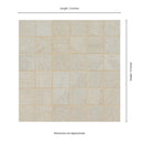 MSI Quartz White Porcelain Mosaic Wall and Floor Tile - Legions Collection