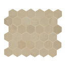 MSI Sande Cream Hexagon Matte Mosaic Porcelain Wall and Floor Tile 2"x2"