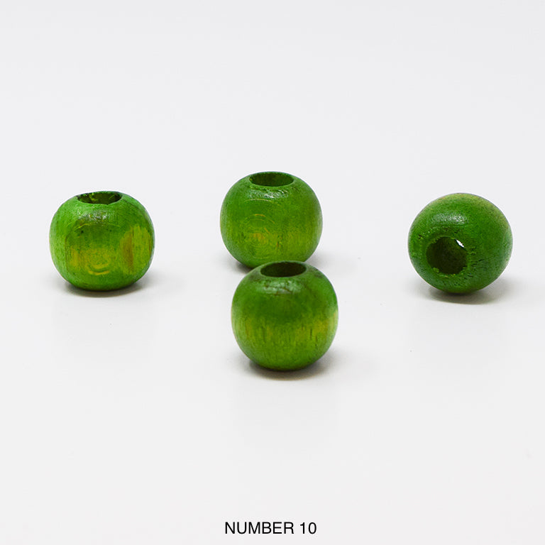 Wood beads balls for macrame, garlands and crafts