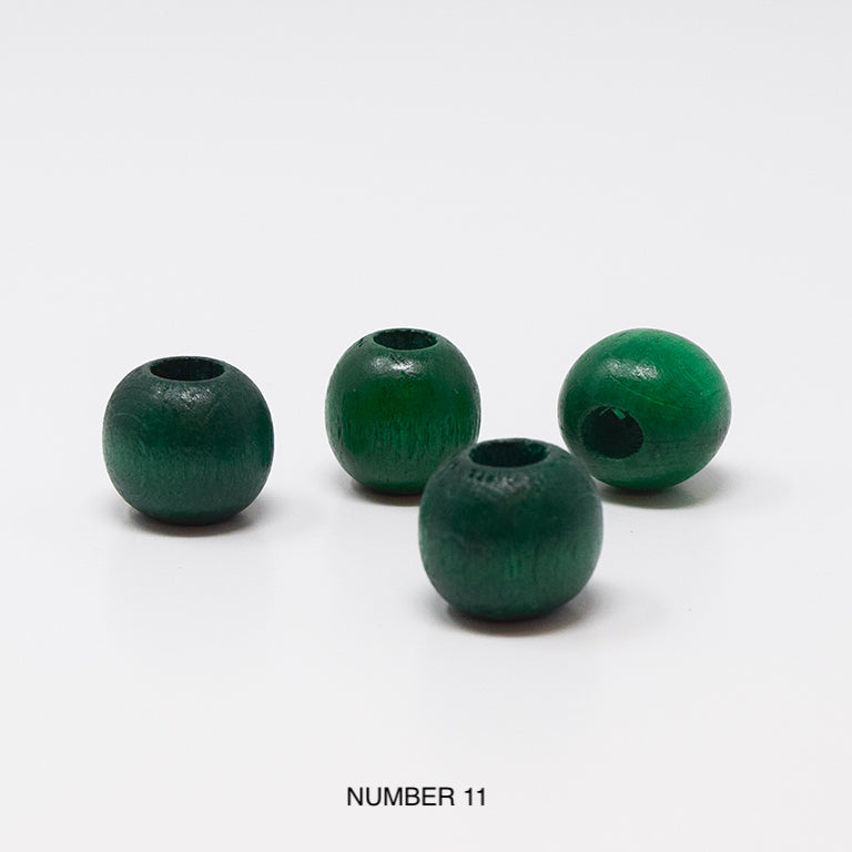 Wood beads balls for macrame, garlands and crafts