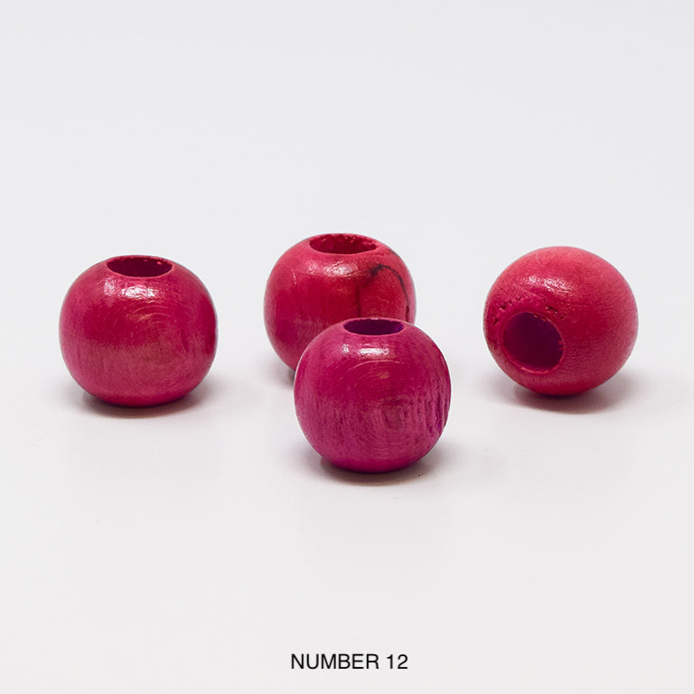 Wood beads balls for macrame, garlands and crafts