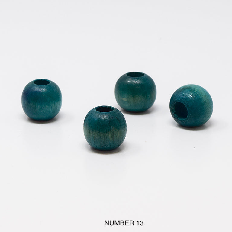 Wood beads balls for macrame, garlands and crafts