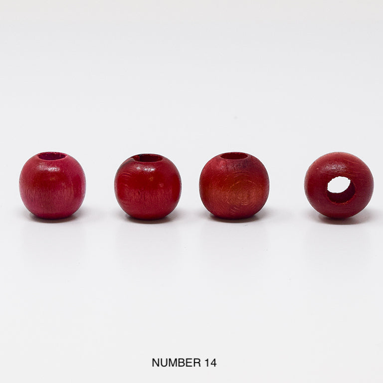 Wood beads balls for macrame, garlands and crafts