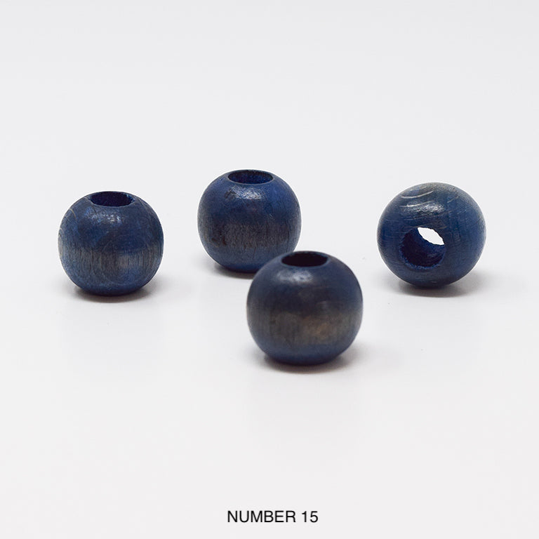Wood beads balls for macrame, garlands and crafts