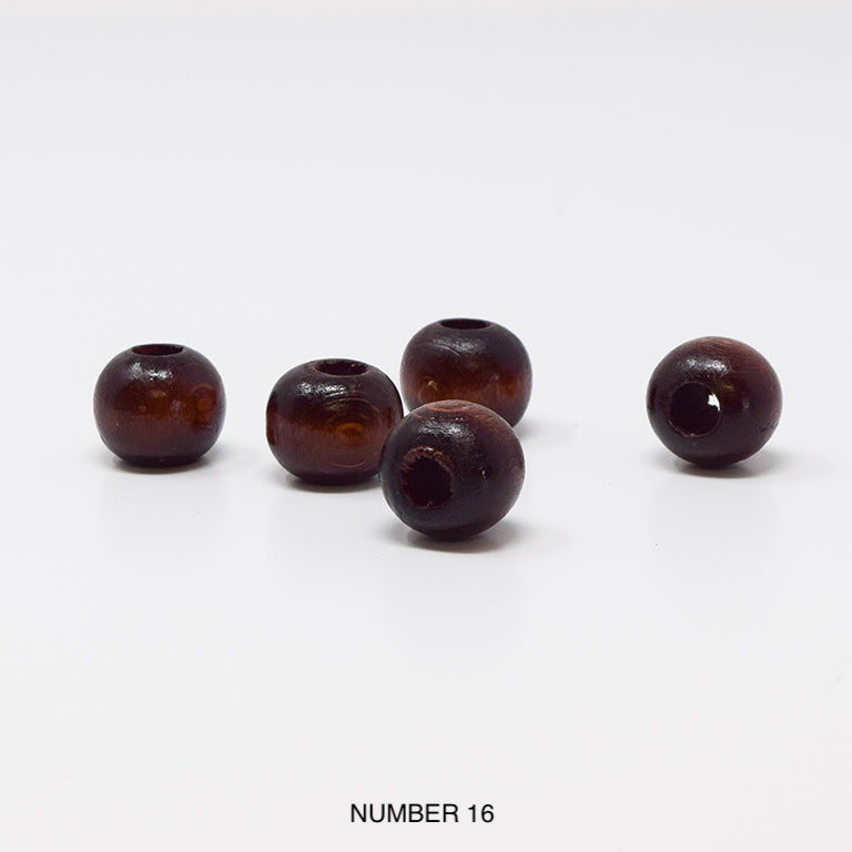 Wood beads balls for macrame, garlands and crafts