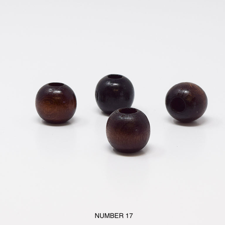 Wood beads balls for macrame, garlands and crafts